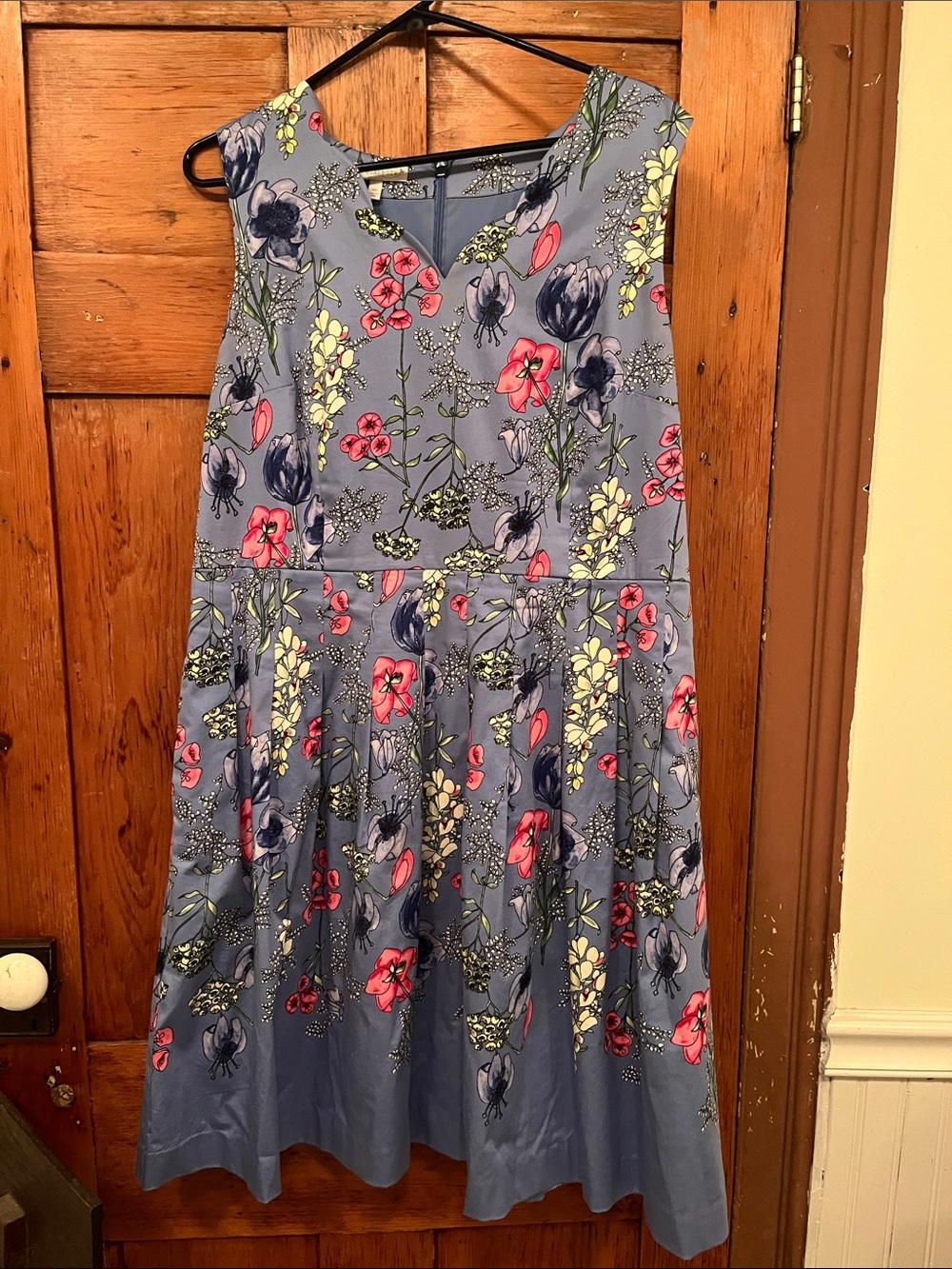 Talbots Multicolor Floral Midi Dress